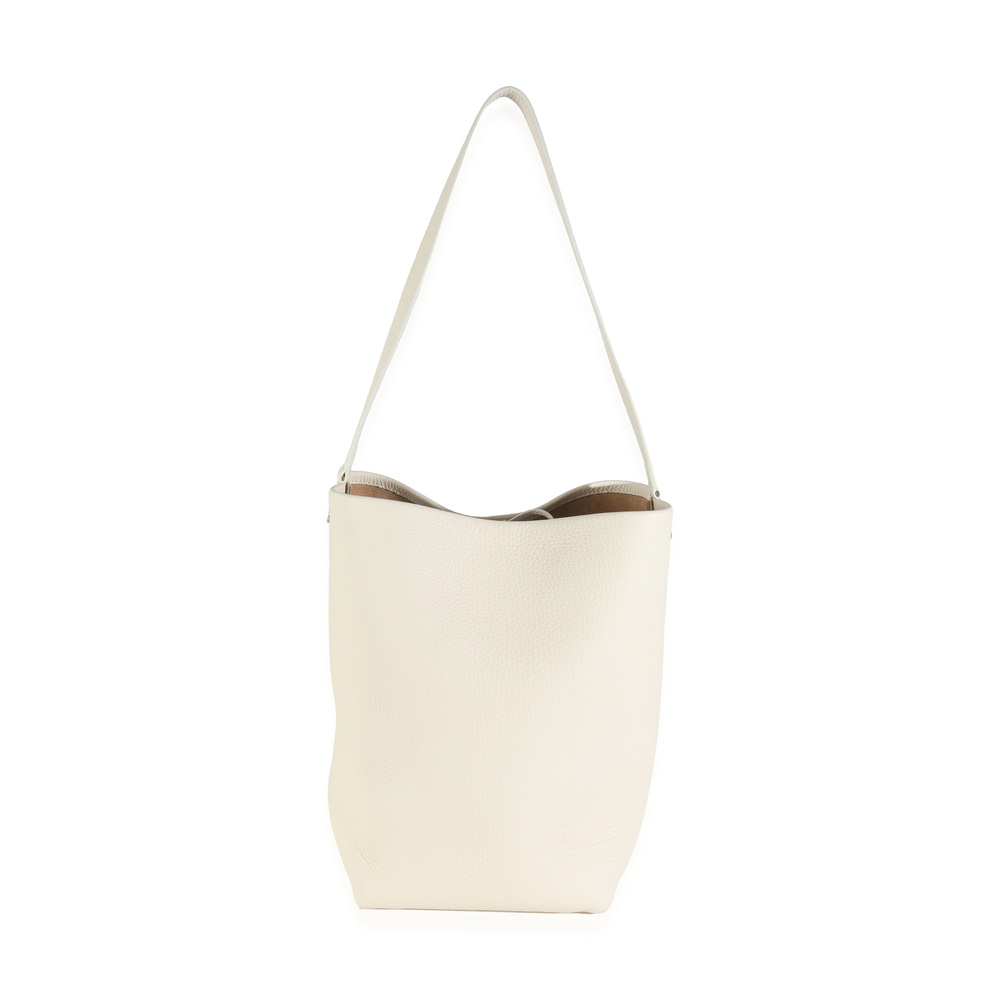 The Row Ivory Grained Calfskin Medium NS Tote Hook Bag - Picture 2 of 8
